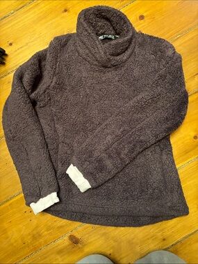 Helly Hansen Ladies Dark Gray Sherpa Cowl Neck Sweater